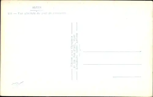 Ak Algier Algier Algerien, Gesamtansicht