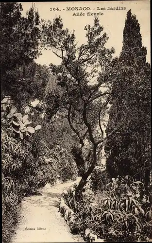 Ak Monaco, The Gardens Blumenallee