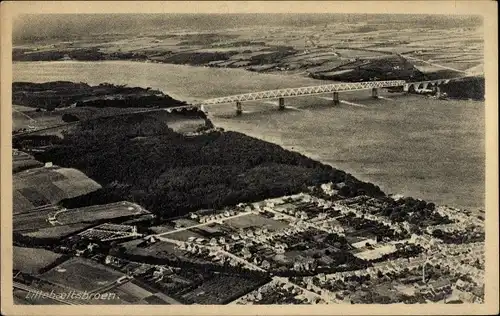 Ak Middelfart Dänemark, Lillebæltsbroen, Luftbild