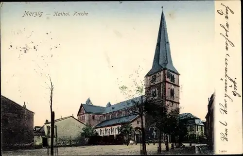 Ak Merzig an der Saar, Katholische Kirche