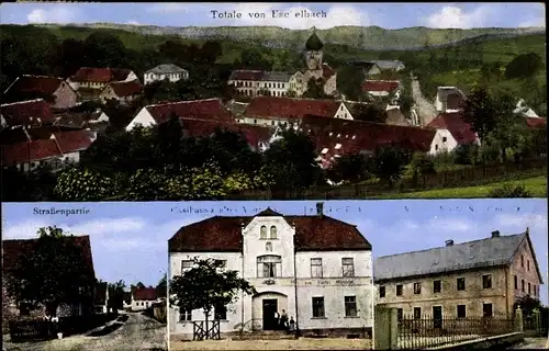 Ak Eschelbach Wolnzach in Oberbayern, Straßenpartie, Gasthaus