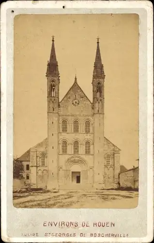 CdV Saint Martin de Boscherville Seine Maritime, Eglise Saint Georges de Boscherville