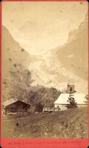 CdV Grindelwald Kt. Bern Schweiz, Teilansicht mit Gletscher