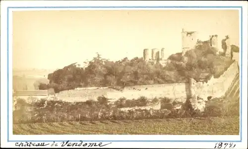 CdV Vendôme Loir et Cher, Chateau de Vendome, 1872