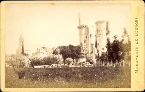 CdV Bourges Cher, Teilansicht, Türme, Kirche