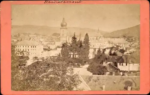 CdV Remiremont Lothringen Vosges, Stadtansicht, Kirche