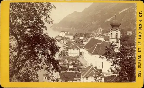 CdV Gersau Kt. Schwyz Schweiz, Totalansicht, Seepartie
