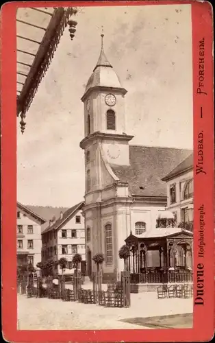 CdV Bad Wildbad im Kreis Calw Baden Württemberg, Partie an der Kirche