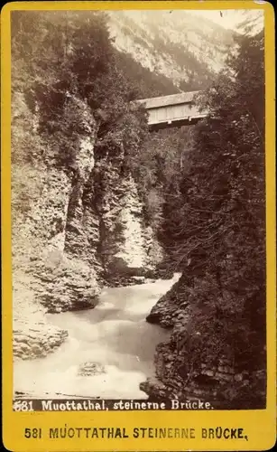 CdV Muottas Muragl Kanton Graubünden, Muottatal, Steinerne Brücke