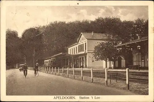 Ak Apeldoorn Gelderland, Het Loo, Bahnhof