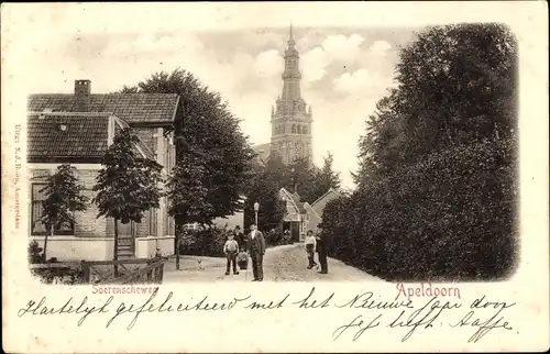 Ak Apeldoorn Gelderland, Soerenscheweg, Kirche