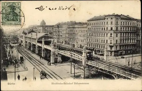 Ak Berlin Schöneberg, Bülowstraße, Bahnhof der Hochbahn