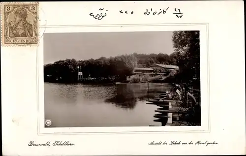 Passepartout Ak Berlin Wilmersdorf Grunewald Schildhorn, Lokale an der Havel