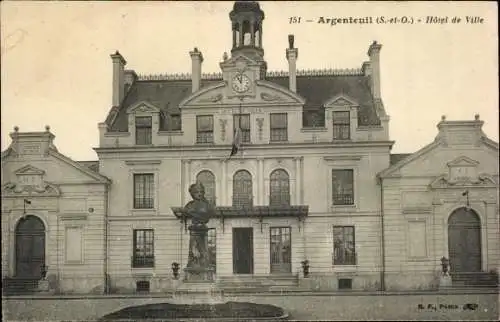 Ak Argenteuil Val d'Oise, Rathaus