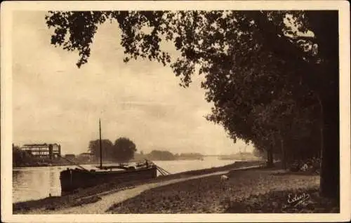 Ak Argenteuil Val d'Oise, Promenade dans l'Ile