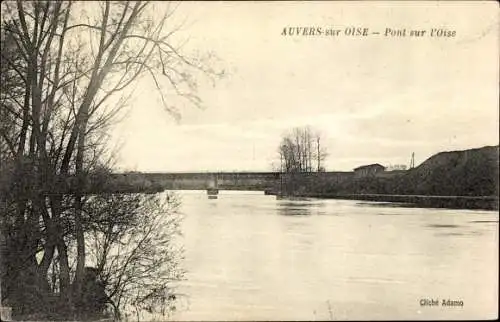 Ak Auvers sur Oise Val d'Oise, Oise, Brücke
