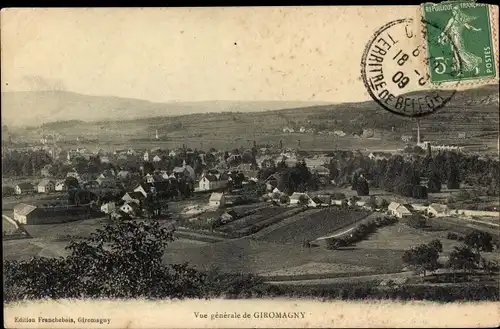 Ak Giromagny Schermenei Territoire de Belfort, Panorama