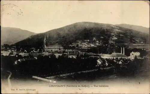 Ak Giromagny Schermenei Territoire de Belfort, Panorama