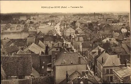 Ak Romilly sur Seine Aube, Panorama