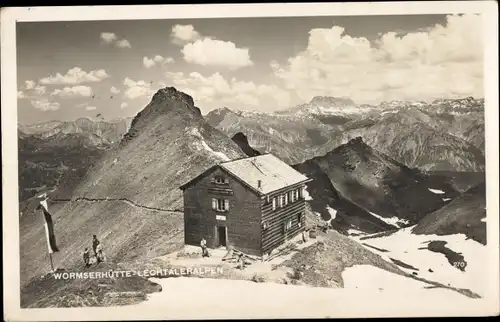 Ak Schruns in Vorarlberg, Wormser Hütte, Lechtaler Alpen, Landschaftspanorama