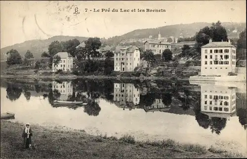 Ak Kt. Neuenburg, Le Pré du Lac et les Brenets