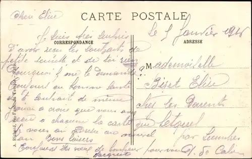 Ak Nieuwpoort Westflandern, bombardierte Häuser