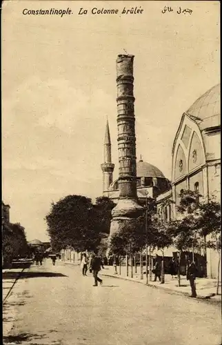 Ak Konstantinopel Istanbul Türkei, La colonne brûlée, Konstantinsäule