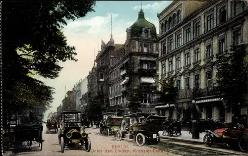 Ak Berlin, Kranzler Ecke, Unter den Linden