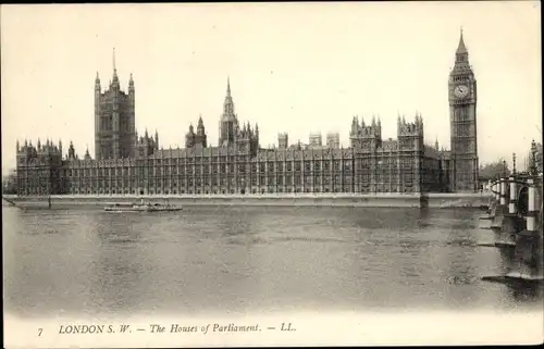 Ak City of Westminster London England, Houses of Parliament