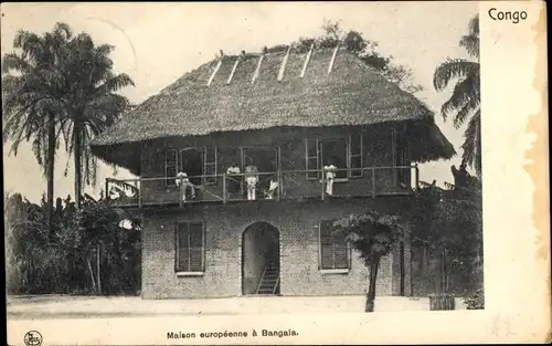 Ak Bangala DR Kongo Zaire, Maison europeenne