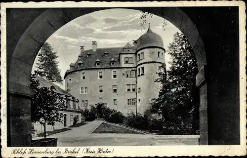 Ak Hinnenburg Brakel in Westfalen, Schloss Hinnenburg