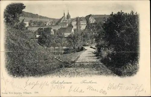 Ak Bebenhausen Tübingen am Neckar, Forsthaus, Teilansicht