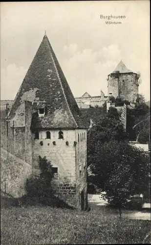 Ak Burghausen an der Salzach Bayern, Wöhrturm