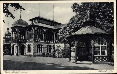 Ak Szczawno Zdrój Bad Salzbrunn Niederschlesien, Elisenhalle