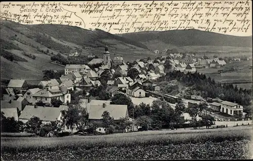 Ak Geising Altenberg im Erzgebirge, Gesamtansicht