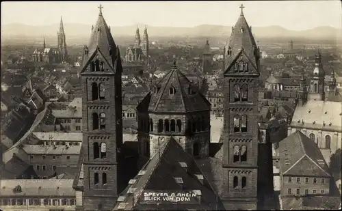 Ak Speyer am Rhein, Dom, Kirchtürme