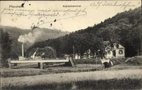 Ak Pforzheim im Schwarzwald, Kupferhammer
