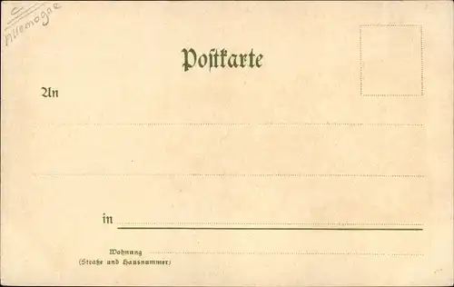 Litho Köln am Rhein, Heumarkt, Denkmal Friedrich Wilhelm III., Wappen