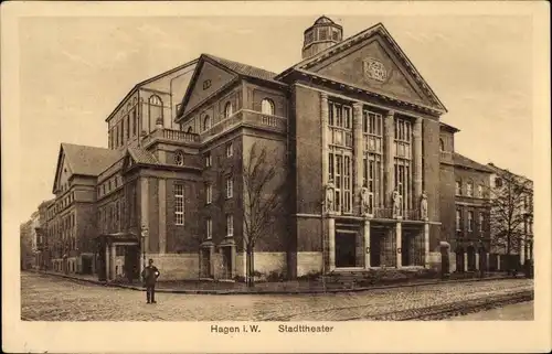 Ak Hagen in Westfalen, Stadttheater