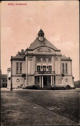 Ak Most Brüx Region Aussig, Stadttheater