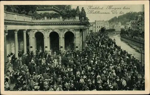 Ak Karlovy Vary Karlsbad Stadt, Mühlbrunnen Kolonnade