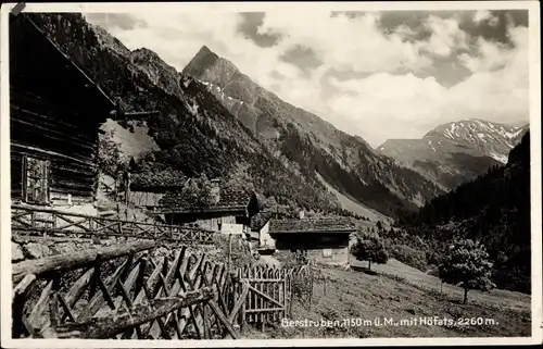 Ak Gerstruben Oberstdorf im Oberallgäu, Häuser, Höfats