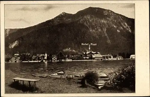 Ak Walchensee Kochel am See, Hotel Post