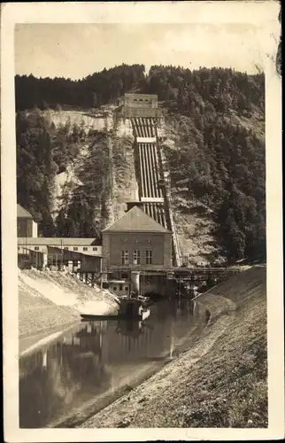 Ak Walchensee Kochel am See, Walchenseekraftwerk