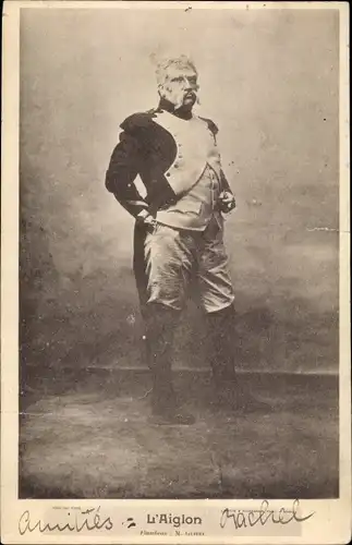 Ak Theaterszene, L'Aiglon, Schauspieler in Uniform