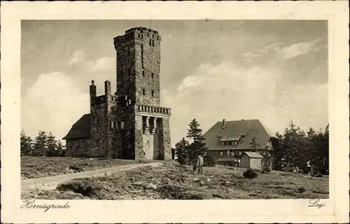 Ak Seebach in Baden Schwarzwald, Hornisgrinde, Aussichtsturm, Rasthaus