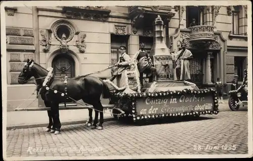 Foto Ak Aachen in Nordrhein Westfalen, Reklame-Corso, Thermalwasser