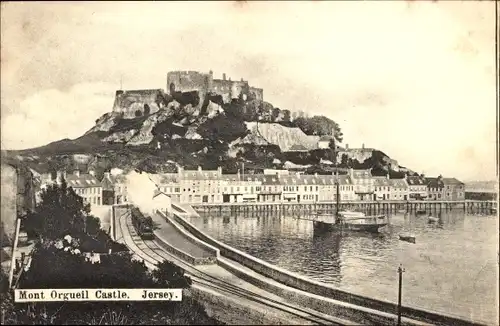 Ak Gorey Channel Island Jersey, Mont Orgueil Castle