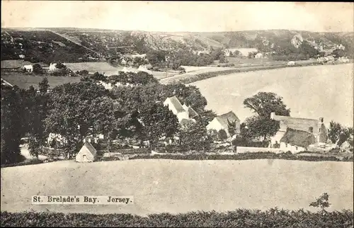 Ak St. Brélade Kanalinsel Jersey, Bucht, Panorama