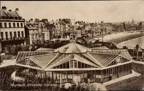 Ak Weymouth Südwestengland, Alexandra Gardens